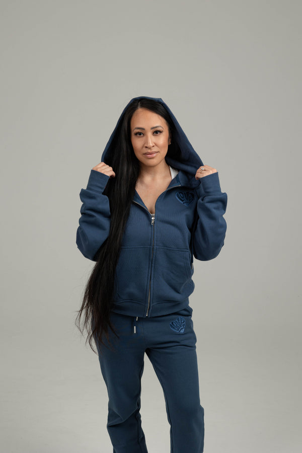 Love Magnet Metallic Logo Hoodie – Midnight Bond Edition