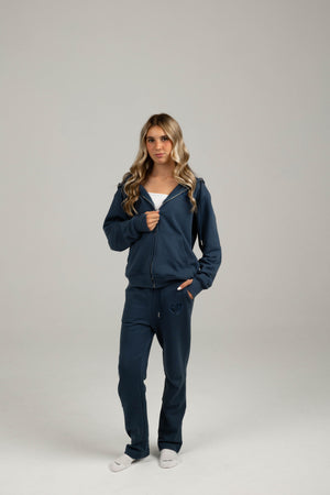 Love Magnet Metallic Logo Sweatpants – Midnight Bond Edition