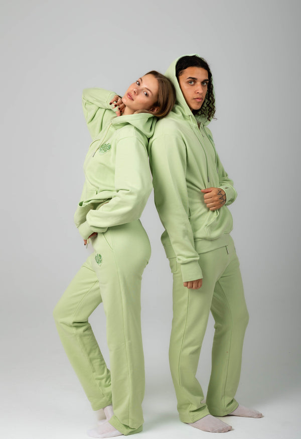 Love Magnet Beaded Logo Sweatpants – Lime Light Edition