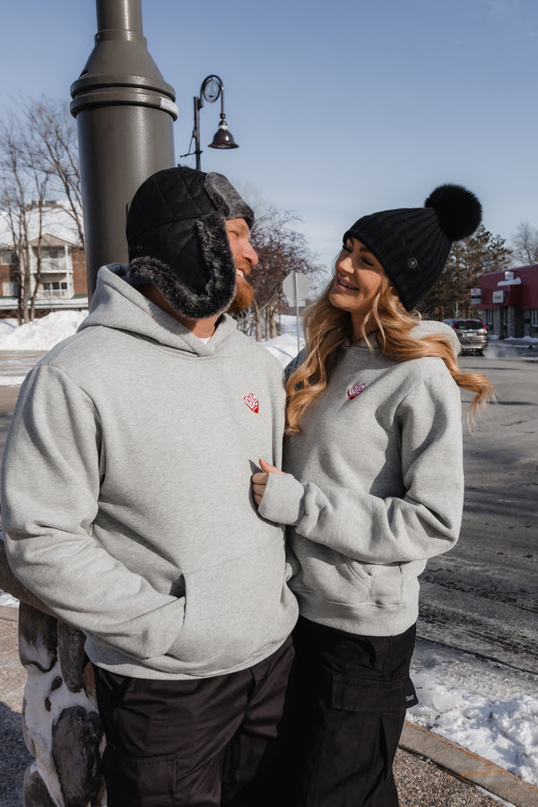 LOVE MAGNET HOODIE - Grey - $25 Flash Sale