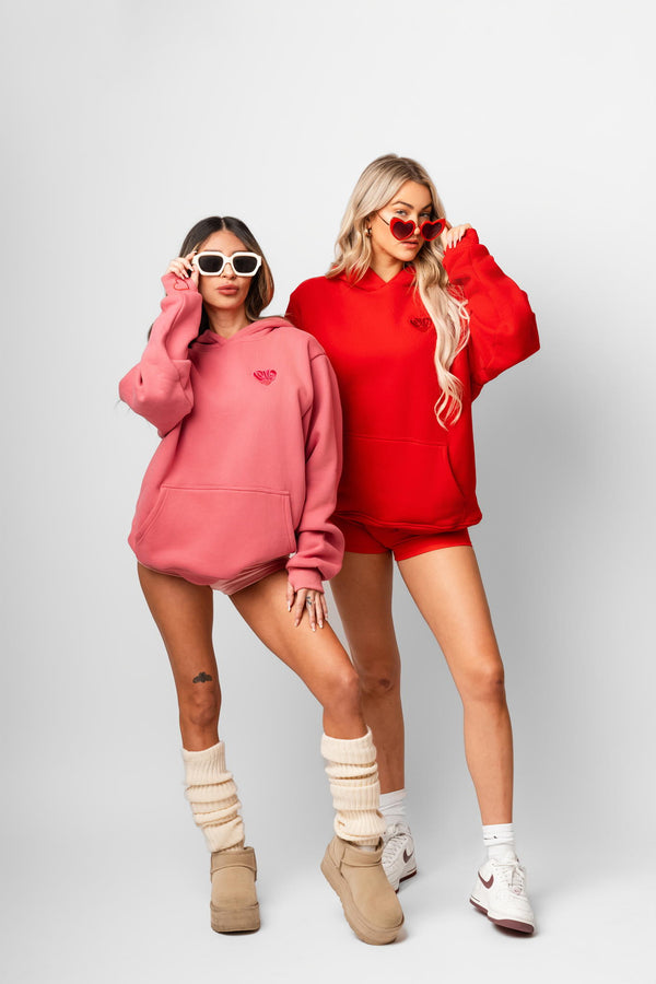 Blush Pink Luxe Linked Hoodie - Flash Sale $30