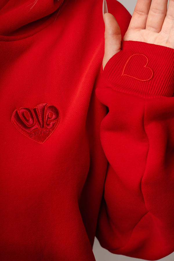 Cherry Crush Luxe Linked Hoodie - Flash Sale $30