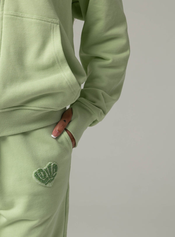 Love Magnet Beaded Logo Sweatpants – Lime Light Edition