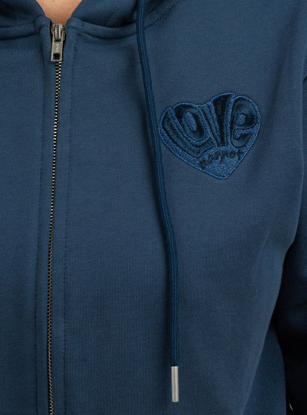 Love Magnet Metallic Logo Hoodie – Midnight Bond Edition