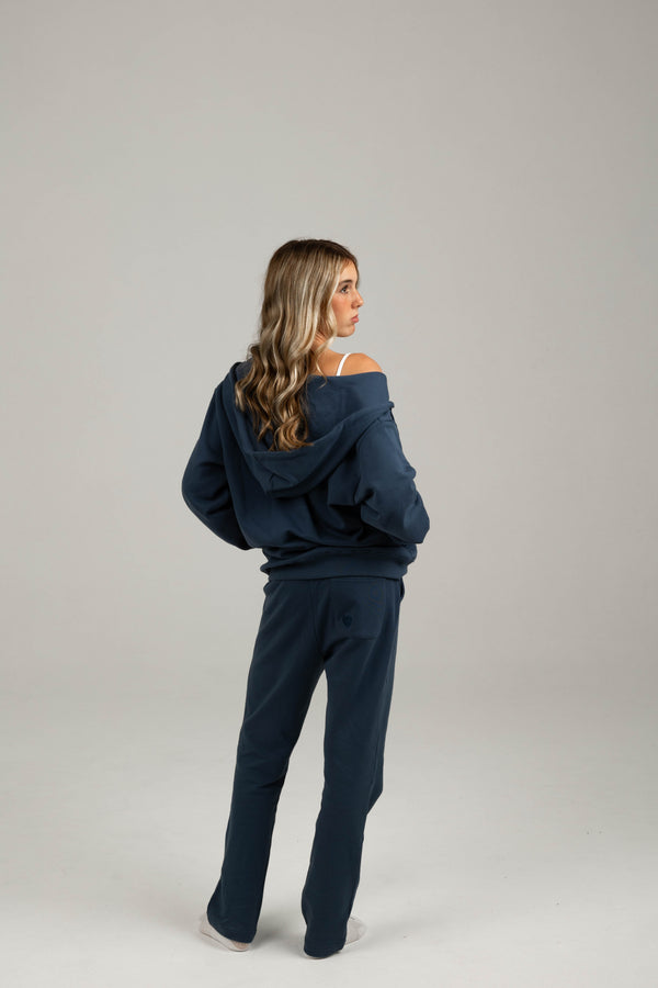 Love Magnet Metallic Logo Sweatpants – Midnight Bond Edition