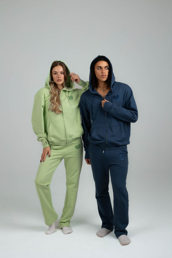 Love Magnet Metallic Logo Sweatpants – Midnight Bond Edition