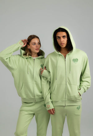 Love Magnet Beaded Logo Hoodie – Lime Light Edition